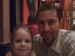 Daddy and Maeve at Mixteco